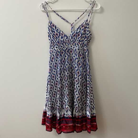 QUIKSILVER COAST DRESS FLOWY V NECK SUMMER DRESS - Picture 1 of 8